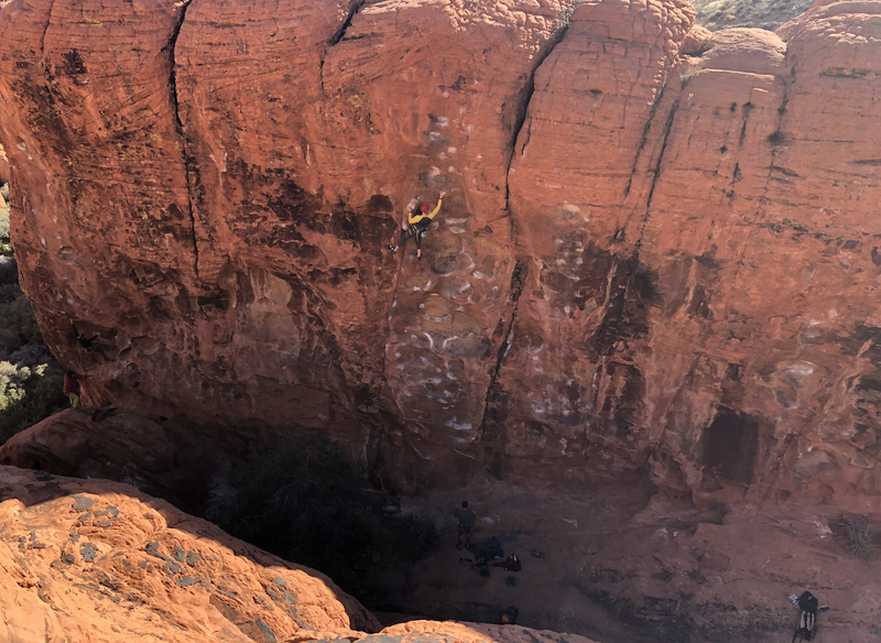 Good view of where the route is in the canyon