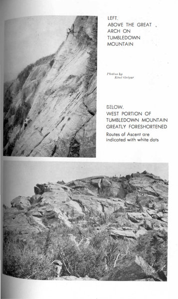 AMC New Route Report from Appalachia 1953 [NOTE- the routes shown in the photo are both well right of the route described in MtnPrjct's text]