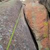 Fun crack climbing on Mellow Yellow.