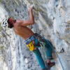 LuisMi looking relaxed in the endurance crux of Ajorao Pero Contento (5.11) at the Flying Coconut Crags in Ciales.