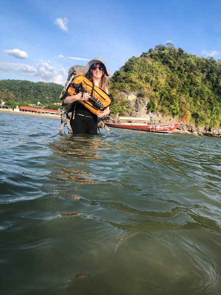 Occasionally you may get the Longtail they parked at low tide and end up wading. Pack responsibly and the wading will just add to the experience.