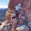 coyote tower jump! 
<br>
much more mild compared to the mace jump (except for the choss you have to climb after!)...
<br>
photo my zachary dreher