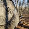 Left side of tooth boulder