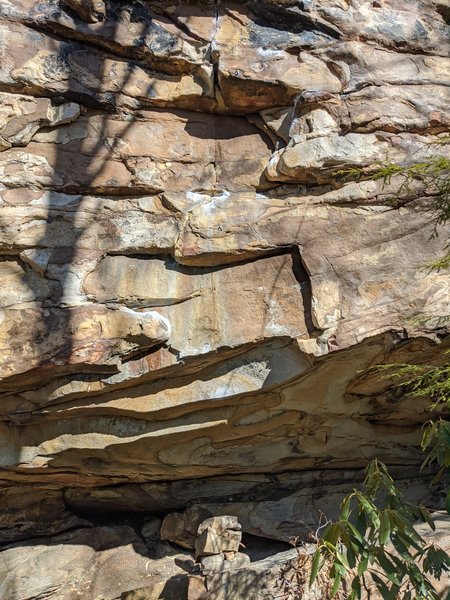 Cheater stack to the start of Gato 5.12a.