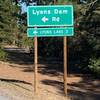 Lyons Dam Road sign, CA 108