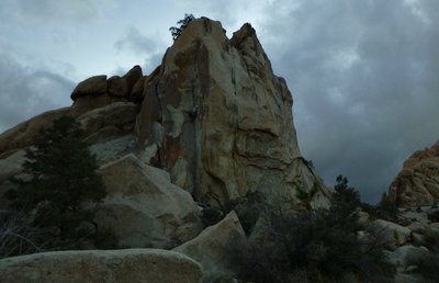 The snowflake leading C&B on a cool evening as the clouds move in.