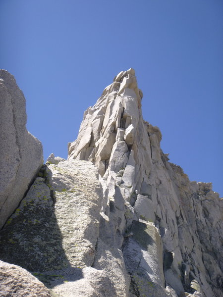 Still on the ridge, looking at the headwall.