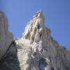 Still on the ridge, looking at the headwall.