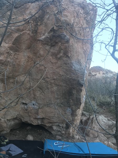 The line starting low on the south face.