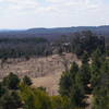 East side of the main area, with Quincy Bluff in the background.