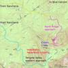 Tehipite Dome - approaches - USGS topo map, from topoquest.com