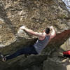 Hand placements moving into the crux