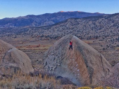 Scott Everson nearing the top of The Hunk