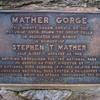 Mather plaque at Great Falls