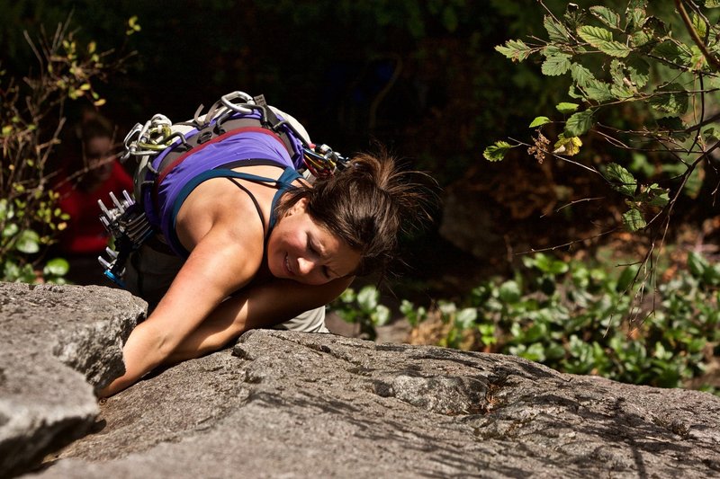 hannah corrigan on a fav pitch of mine / battered sandwich in maybe 2010?  photo by bissell hazen