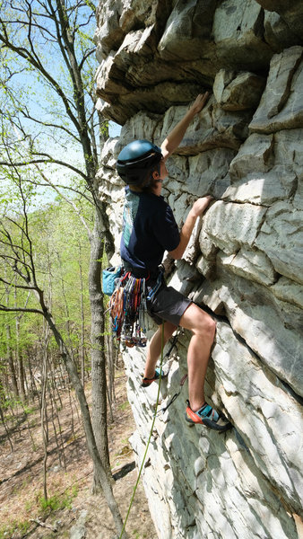 Emil on the Wall of Wonder. Tons of horizontal placements, not great feet. Bring tricams.