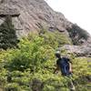 The loose talus fields and bushwacks are only more fun on the way down!