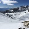 Above a frozen Red Lake on the way to the North Slope - spring.