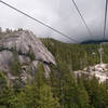 Heading up the Sea to Sky Gondola, with Wrinkle Dome on the Left