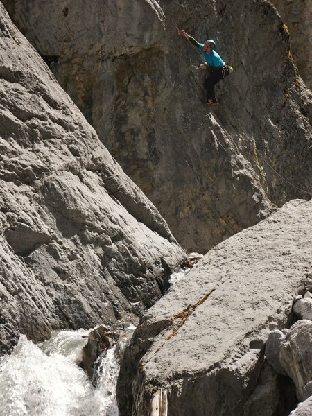 Konstantin just before entering the boulder sequence