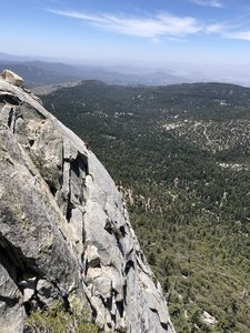 Leader on the pitch 4 slab (I think his name was Don?) Photo taken from the belay of Upper Royal's Arch