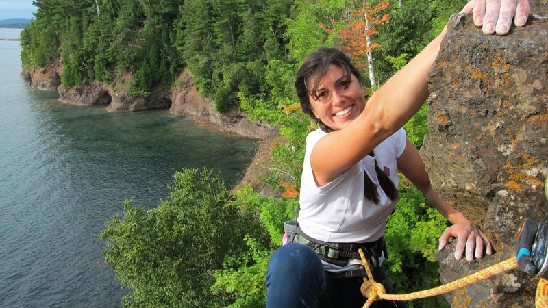 Angela M topping out