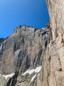 Start of P5 and I'm resting right before clipping the bolt.<br>
<br>
Photo by Will Fazio.