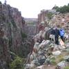 chris figenshau, gena howald and mason cassidy on a rainy afternoon at fremont canyon