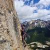 Evan on the traverse pitch