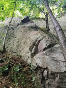 Speeding Down South up the corner and over the overhanging block