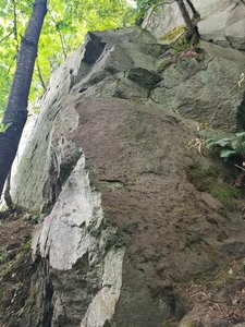 This is the right side of the Speeding Down South slabby incline