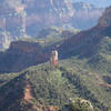 Excalibur perched above Gawain Abyss, GCNP.