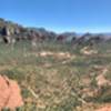 Pano from atop Queen Vic. Looking back towards Schnebly Hill Road. Pointed Dome is the tower on the right.