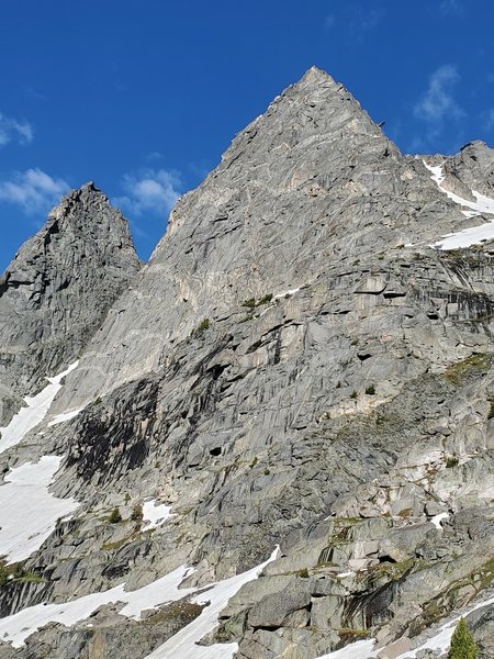 East face and NE ridge of Mo.  With the D.O.N.G. on the skyline.