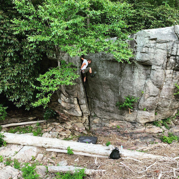 This boulder has such a good location.