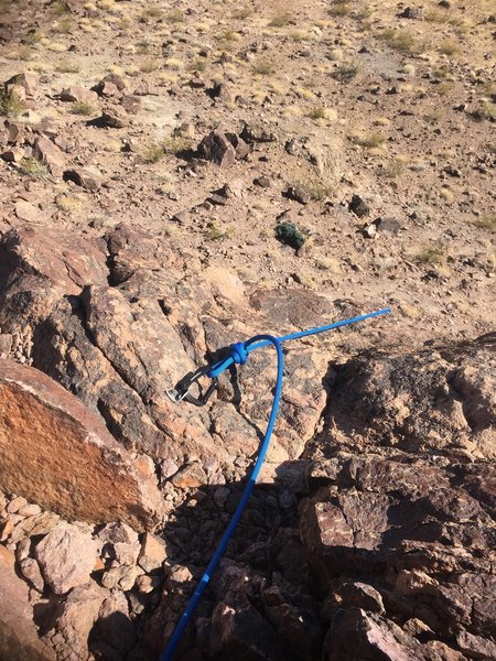 TR/Rappel anchor at the top of 'Crotalus Crack'.