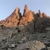 Early light on the South Face of the Petit Grepon.