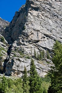 Detailed close up of the route, some of which is around the corner in the shade.