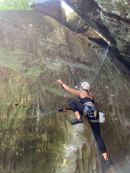 Jenna on the Canyoneering Route. Photo credit Erik Fitzgerald Posted with permission