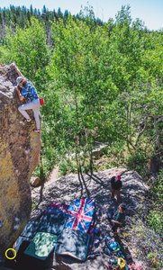 Brett Hoffman - photo of myself finishing up the DC! The low start rail is circled in yellow.