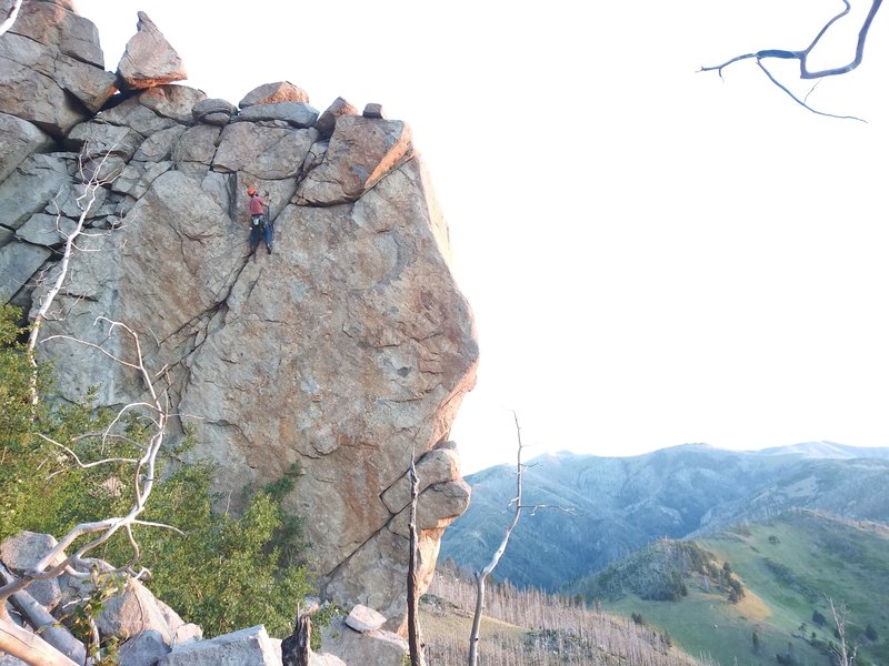 Another shot of hand drilling the anchors. Photo by Aimee Clair Deans