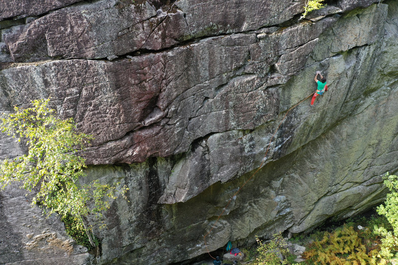 The Notorious, as seen from the top of the cliff on the other side of the canyon.