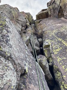 A close up of the climb.