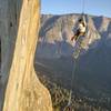 Jugging the pig line on the Nipple Pitch. Photo by Joel Irby