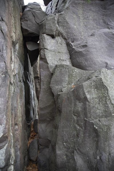 The Guillotine, the area's namesake formation. Can you imagine your neck under there?!?