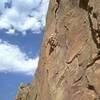 David Benson on a beautiful day, showing why this route is so classic.