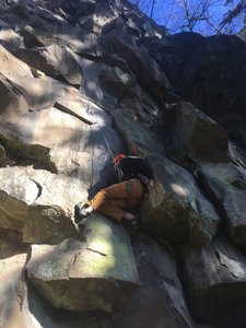 Full body climbing (definitely helps to have a trad background)