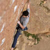 balancing crux around the second bolt