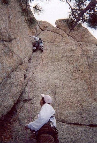 Paul Giglio making it go with Erik Corkran and his pink hat- Spring 01.  Photograper: Jamie Severns.