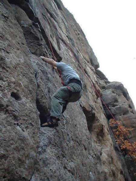 Mark stepping out of the rat's nest. 